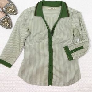 Prada Tailored Pinstripe Blouse Size 40